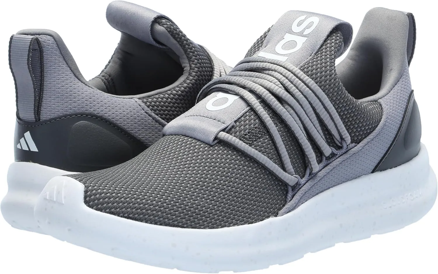 adidas Mens Lite Racer Adapt 7.0 Slip On Sneakers Shoes Casual - Black