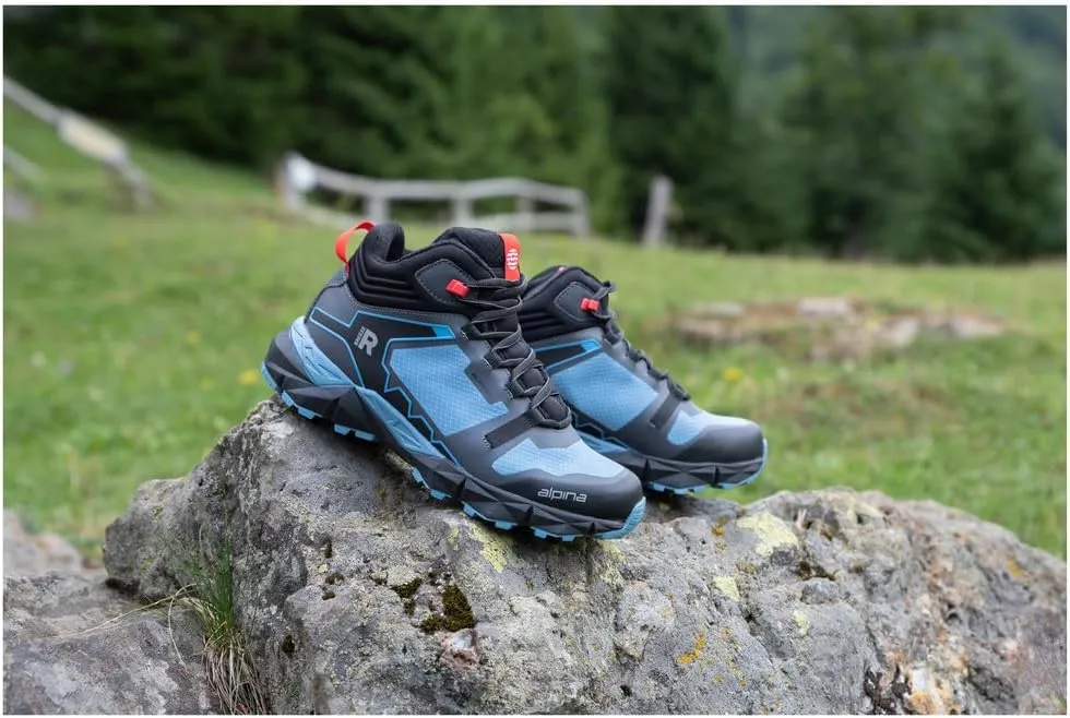 Alpina Breeze Women's Hiking Boots - Lightweight Ankle High Waterproof Shoes with Alpitex Breathable Membrane and Anti Slip Vibram Sole