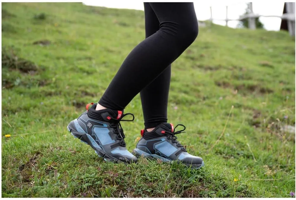 Alpina Breeze Women's Hiking Boots - Lightweight Ankle High Waterproof Shoes with Alpitex Breathable Membrane and Anti Slip Vibram Sole