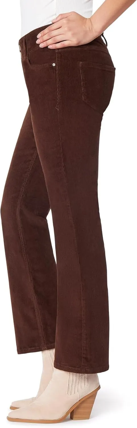 Angels Forever Young Women's Curvy Bootcut Mid-Rise Corduroy Pants (Available in Plus Size)