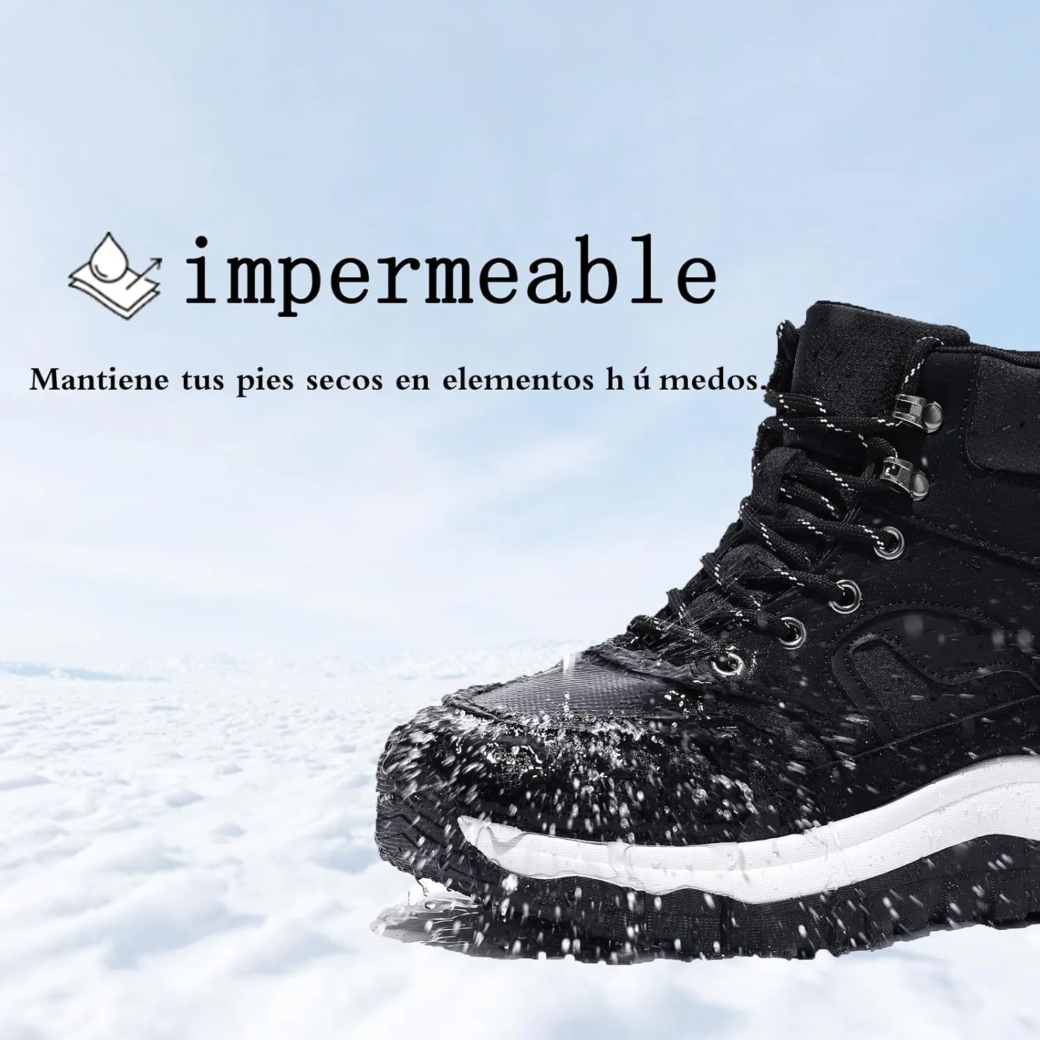 Ankle Boots Winter for Women Warm Keep and Waterproof Lace Up Velvet Zippered Comfortabel Sneaker Boots