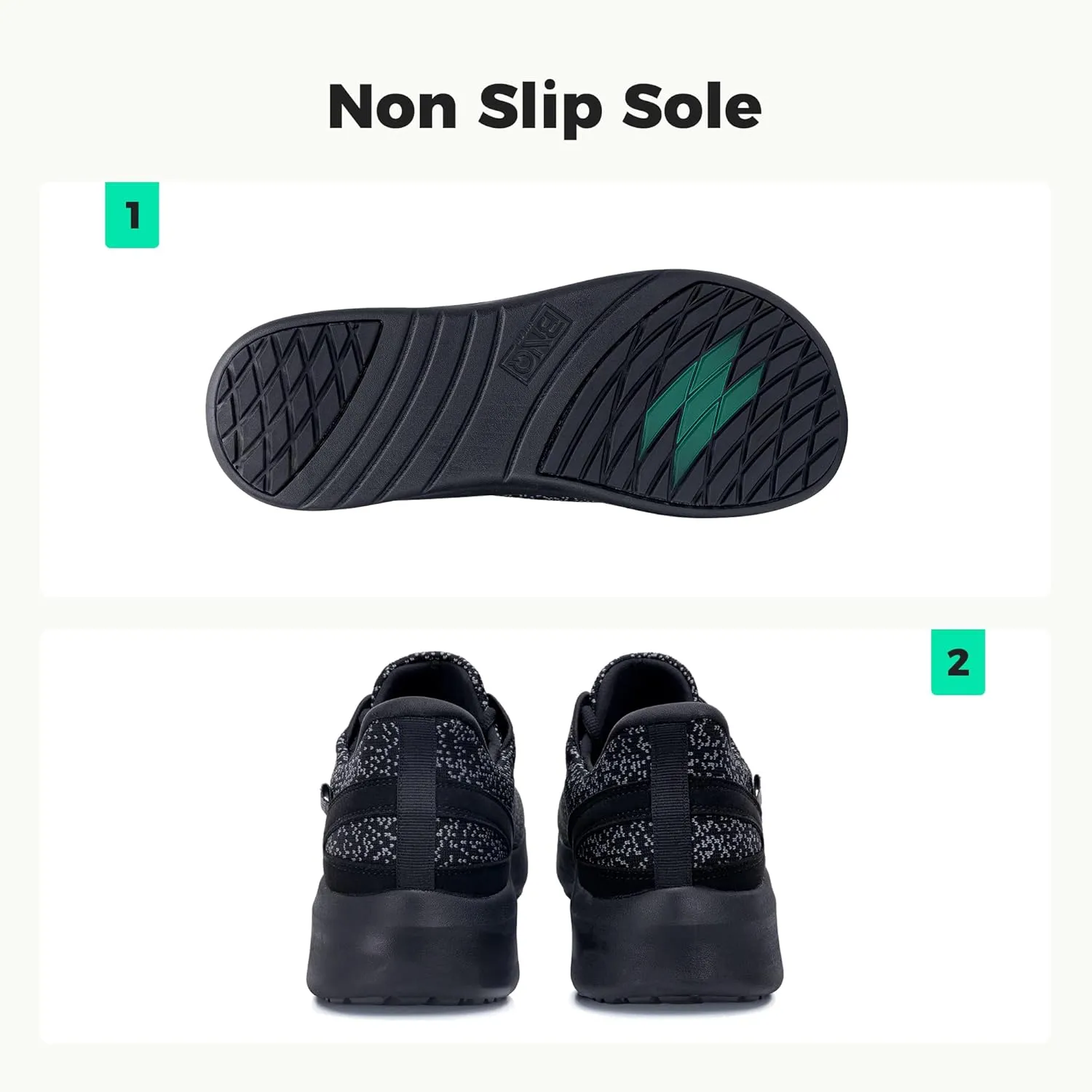 Autper Men's Wide Toe Box Minimalist Barefoot Sneakers Zero Drop Sole Slip On Walking Shoes Comfortable Wide Width Tennis Shoes for Man Size 7-12