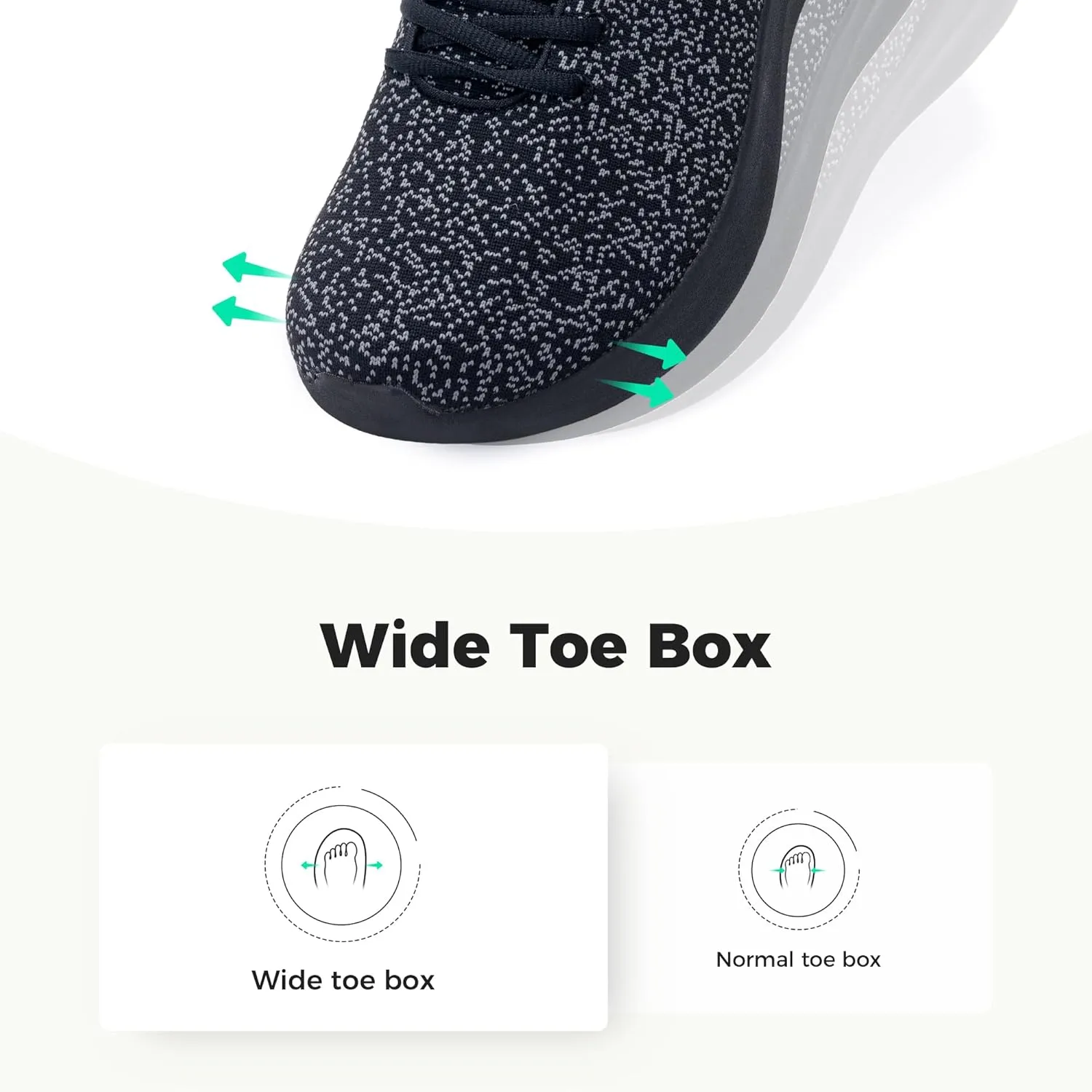 Autper Men's Wide Toe Box Minimalist Barefoot Sneakers Zero Drop Sole Slip On Walking Shoes Comfortable Wide Width Tennis Shoes for Man Size 7-12