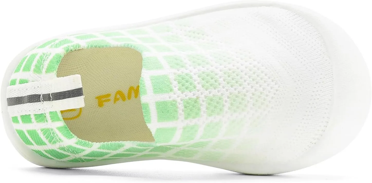 Baby First Walking Shoes Toddler Sock Shoes Lightweight Mesh Breathable Boys & Girls Non-Skid Slippers Stretchy Sneakers Outdoor