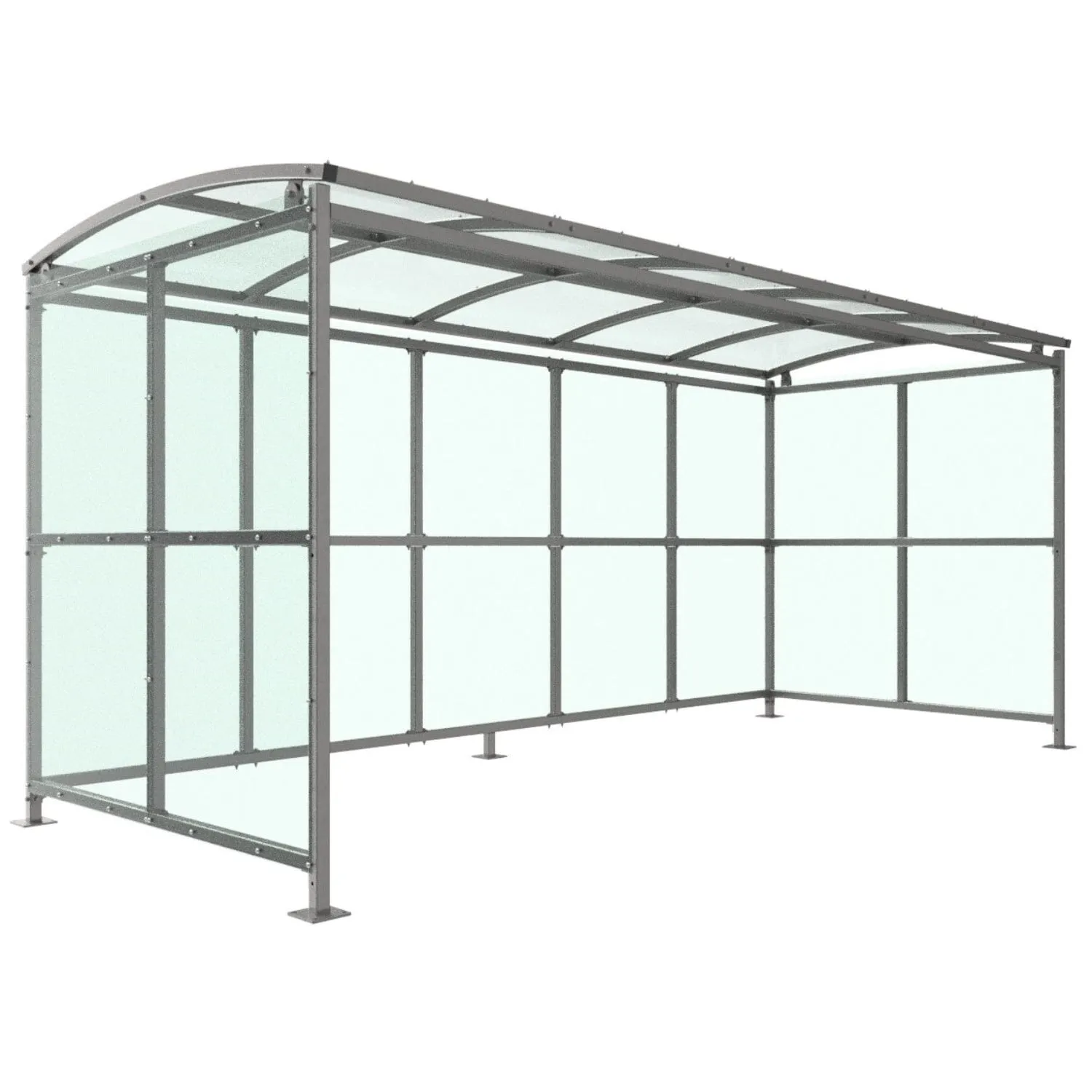 Badby Bin/Cycle Shelter with Clear PETG Cladding 1m - 5m