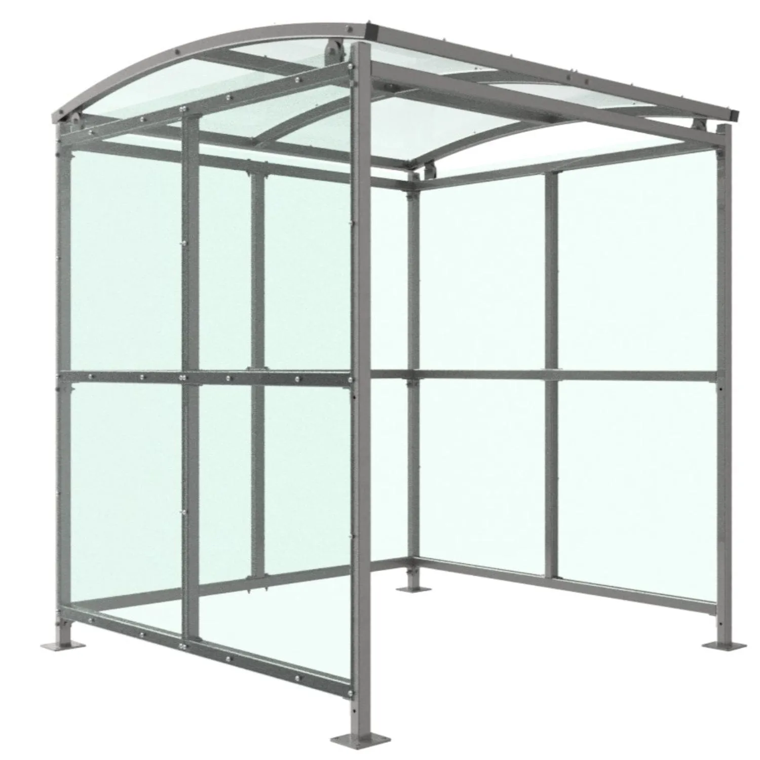 Badby Bin/Cycle Shelter with Clear PETG Cladding 1m - 5m