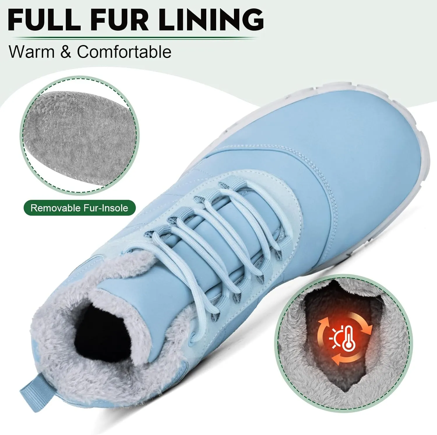Barefoot Hiking Boots for Mens Womens, Winter Wide Toe Hike Footwear Barefoot Shoes, Non-Slip Minimalist Zero Drop Short Boots for Hiking Walking Outdoor
