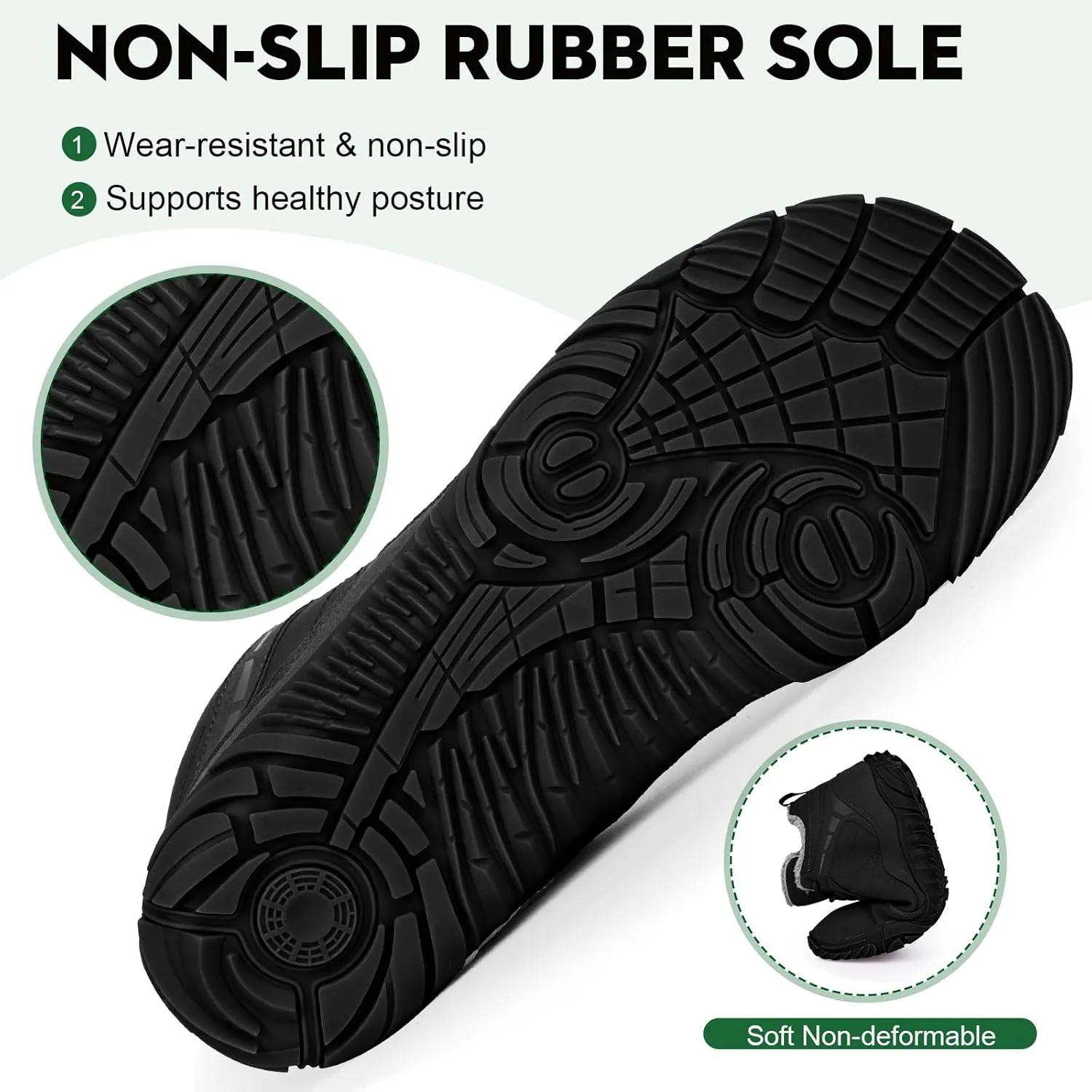 Barefoot Hiking Boots for Mens Womens, Winter Wide Toe Hike Footwear Barefoot Shoes, Non-Slip Minimalist Zero Drop Short Boots for Hiking Walking Outdoor