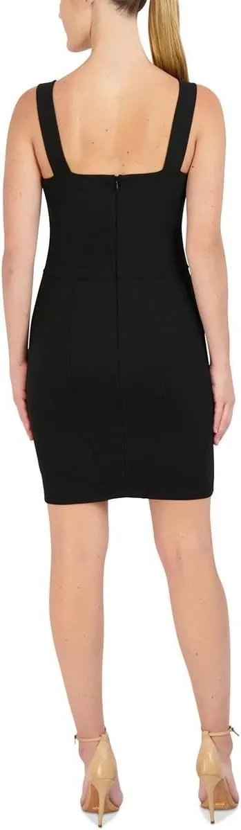 BCBGeneration Women's Sleeveless Bodycon Mini Cocktail Dress Sweetheart Neck