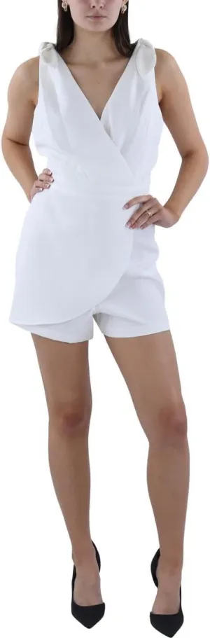 BCBGeneration womens Slim Fit Sleeveless Tie Strap Skort Romper