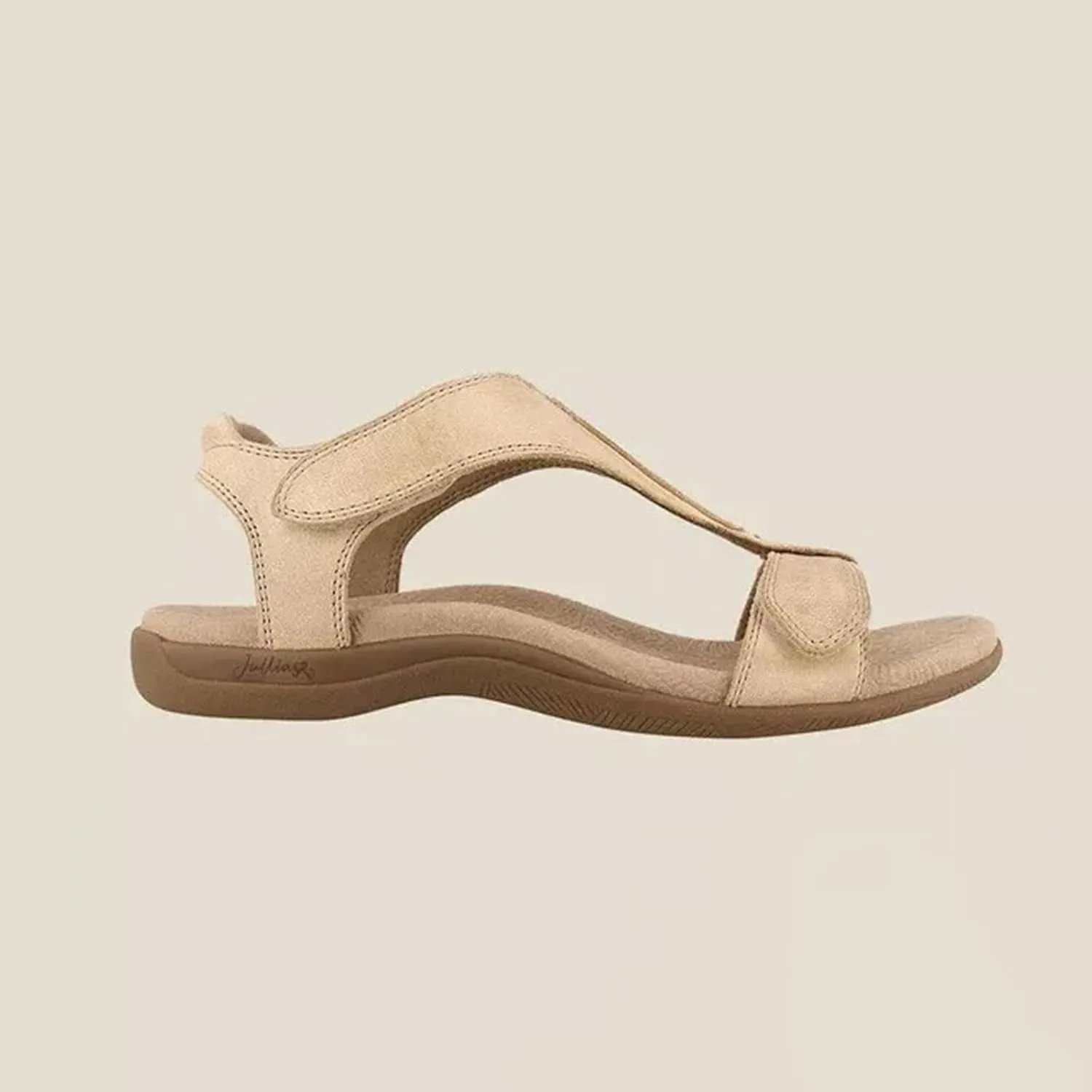 Beach Sandals For Women Peep Toe Flat Heel Summer Casual Shoes Comfortable Walking Sandal Casual Dressy Arch Support Footwear