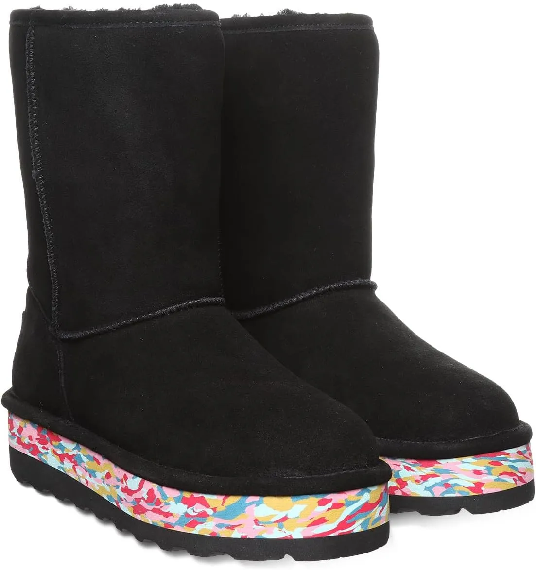 BEARPAW Womens Retro Elle Sheepskin Waterproof Winter Boots