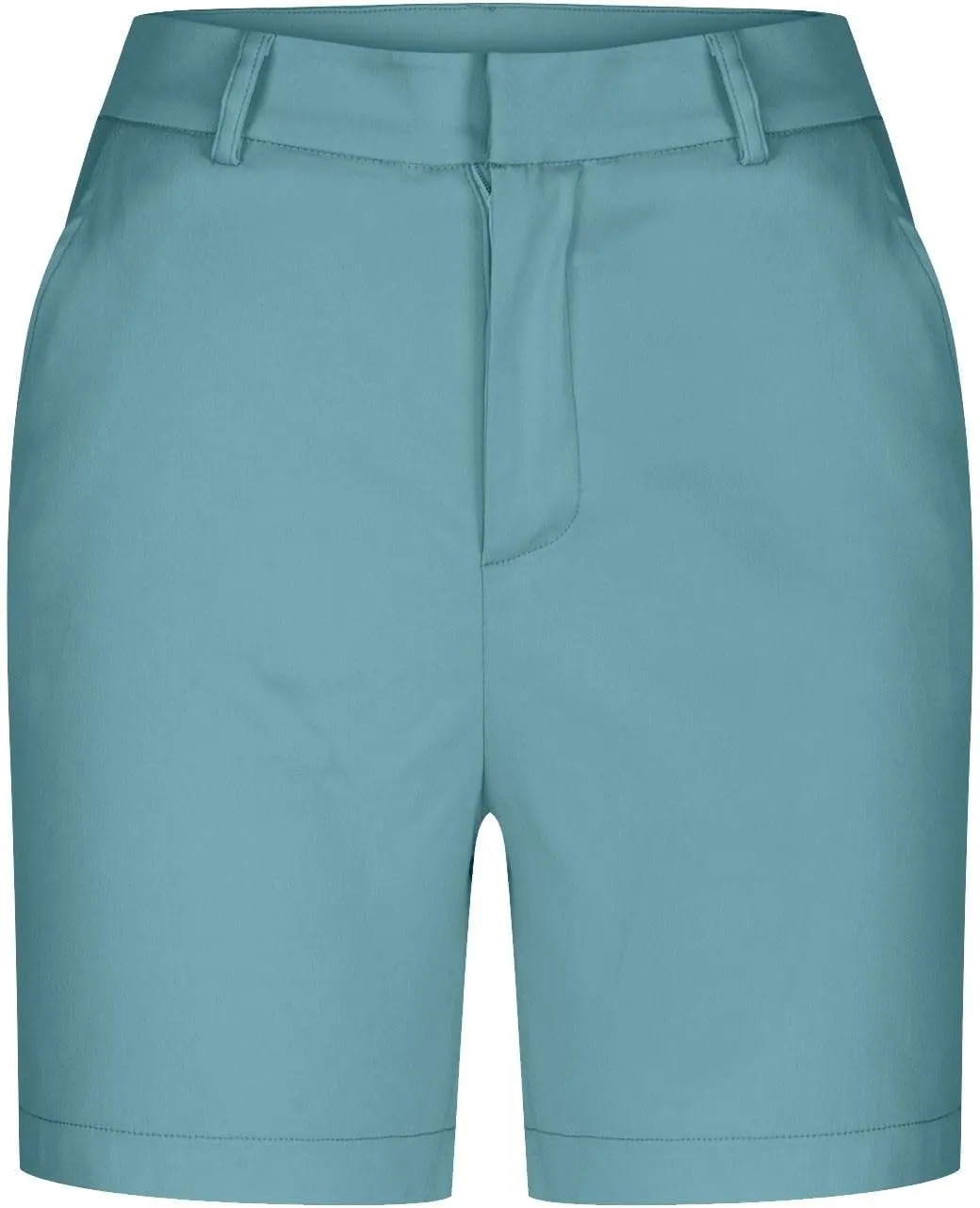 Bermuda Shorts for Women Knee Length Stretchy Dressy Casual High Waisted Lounge Short Pants with Pockets
