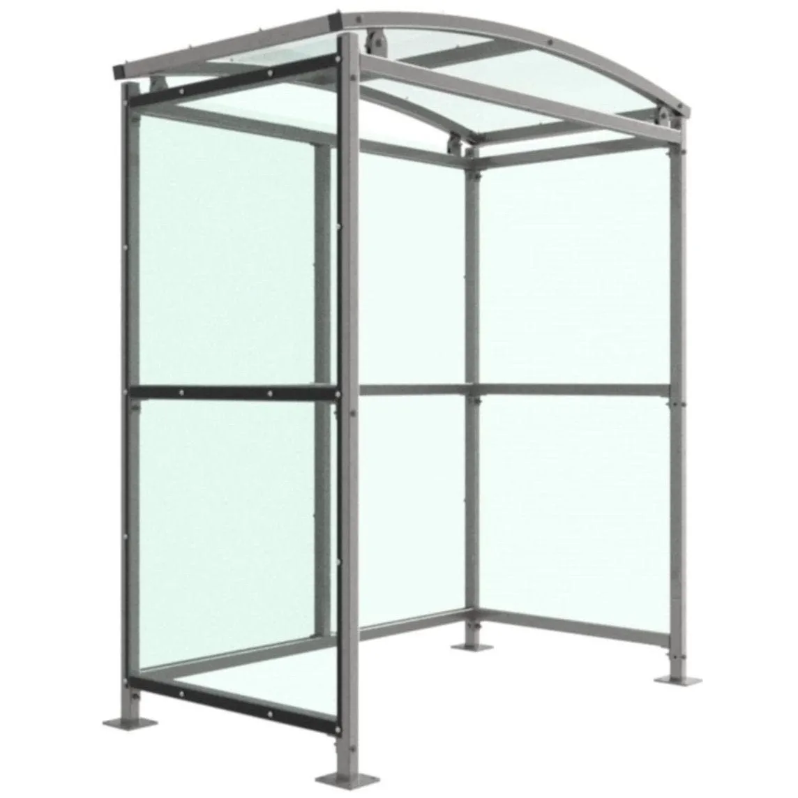 Binley Shelter with Clear PETG Cladding 1m - 5m Extension Bays