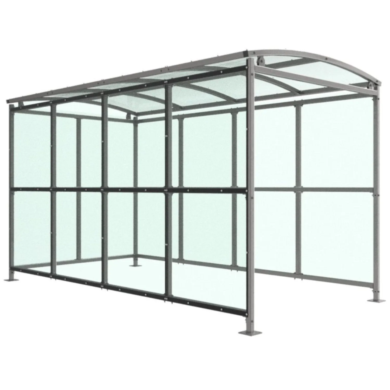 Binley Shelter with Clear PETG Cladding 1m - 5m