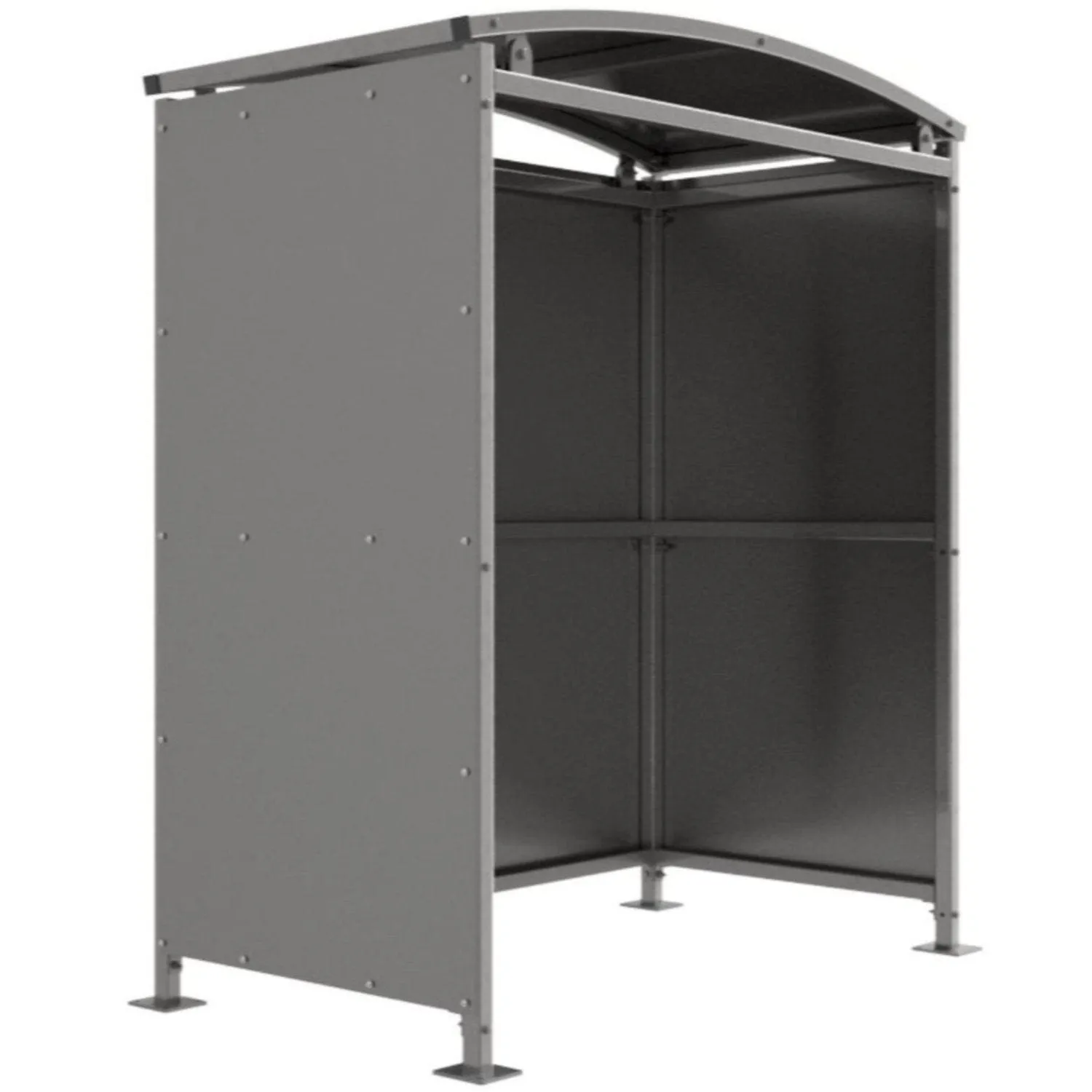 Binley Shelter with Galvanised Clad 1m - 5m Extension Bays