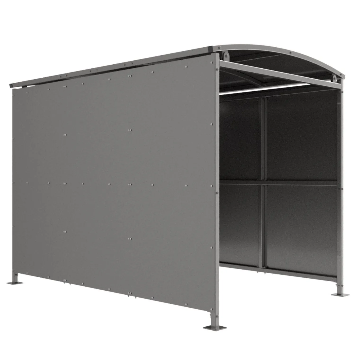 Binley Shelter with Galvanised Clad 1m - 5m