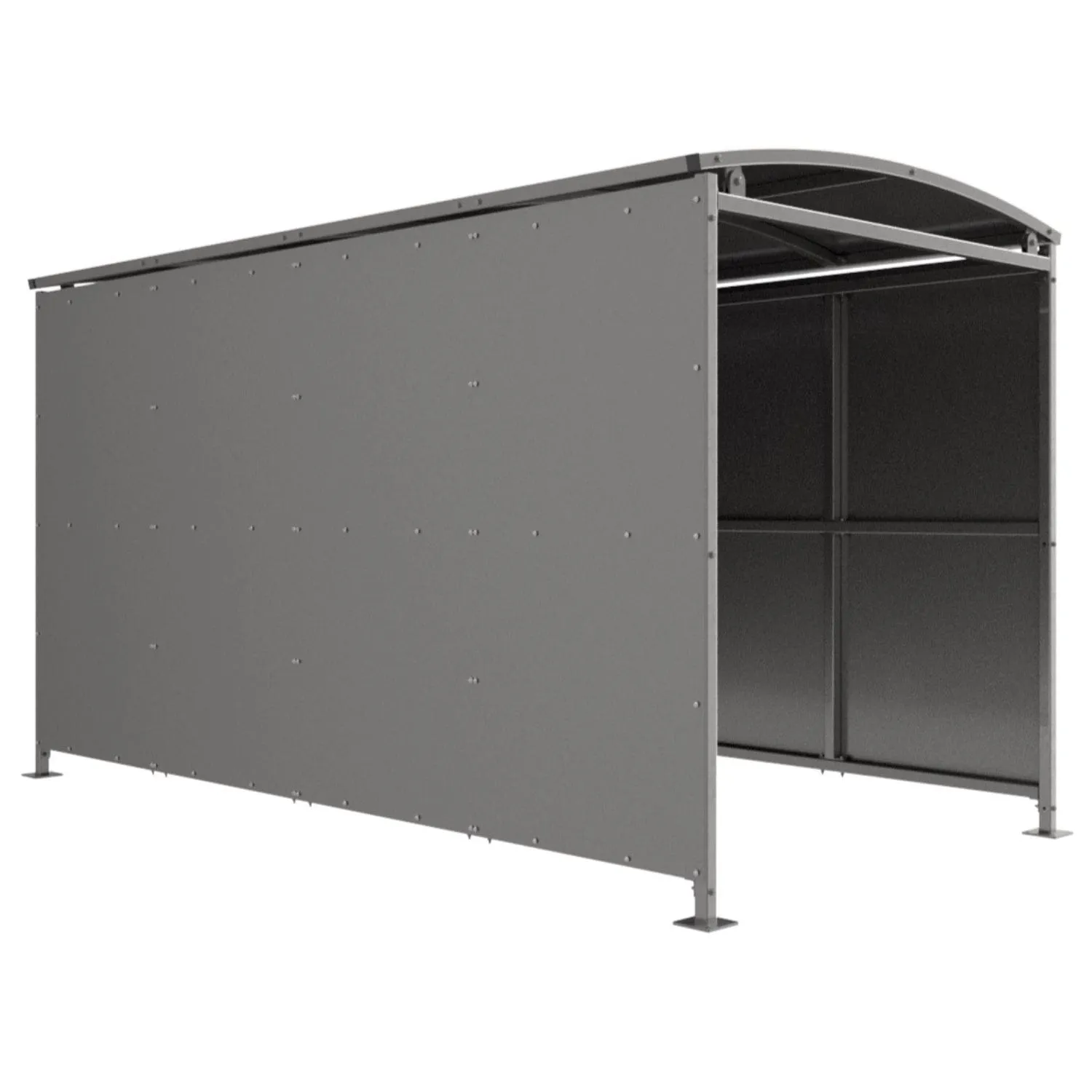 Binley Shelter with Galvanised Clad 1m - 5m