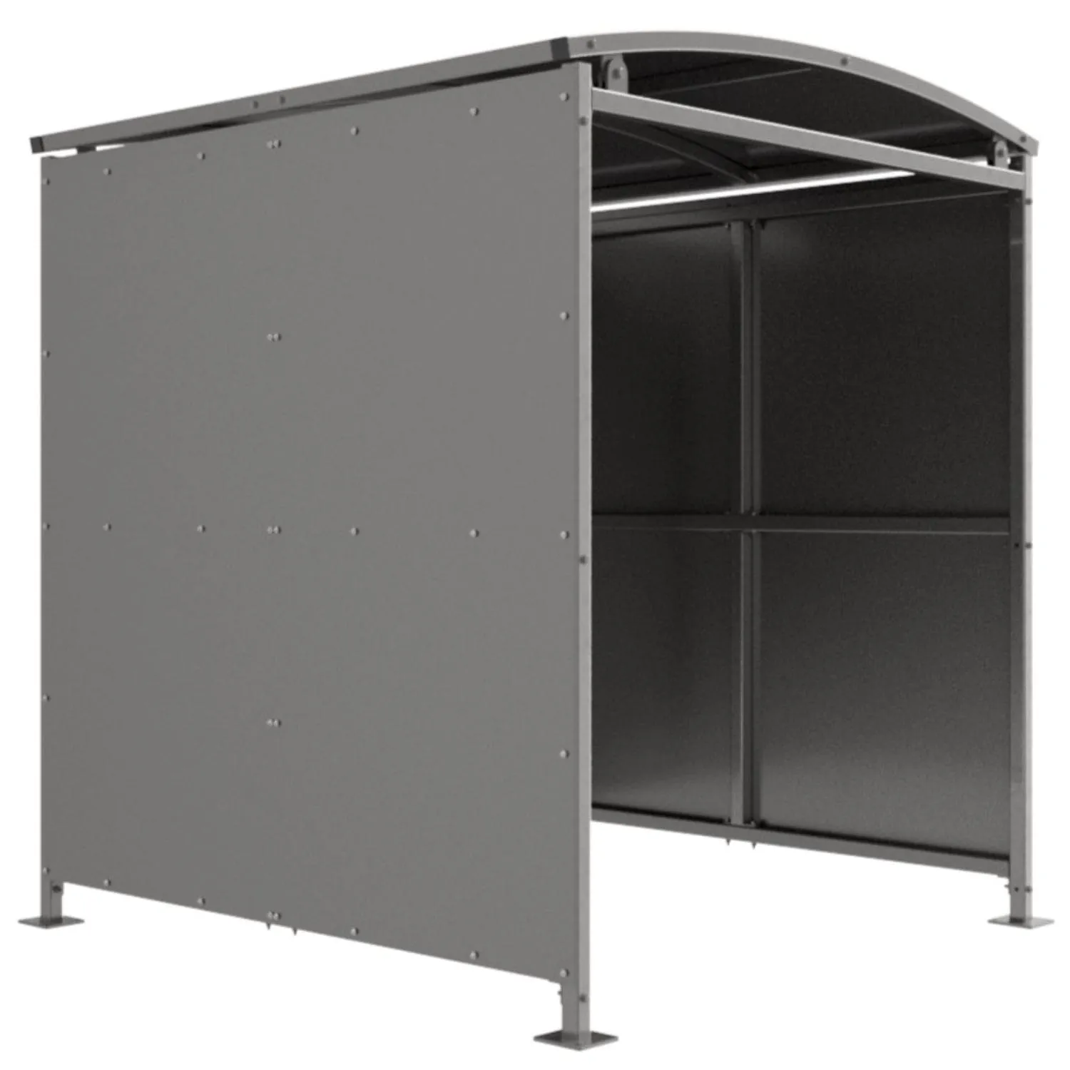 Binley Shelter with Galvanised Clad 1m - 5m