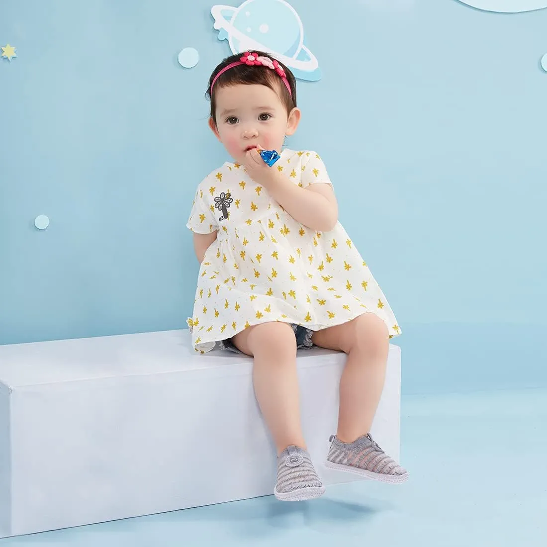BMCiTYBM Baby Shoes Boy Girl Infant Sneakers Non-Slip First Walkers 6 9 12 18 24 Months