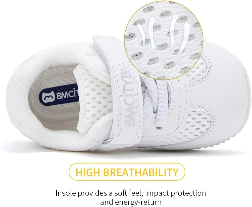 BMCiTYBM Baby Walking Sneakers Mesh Barefoot Boys Girls Breathable Shoes