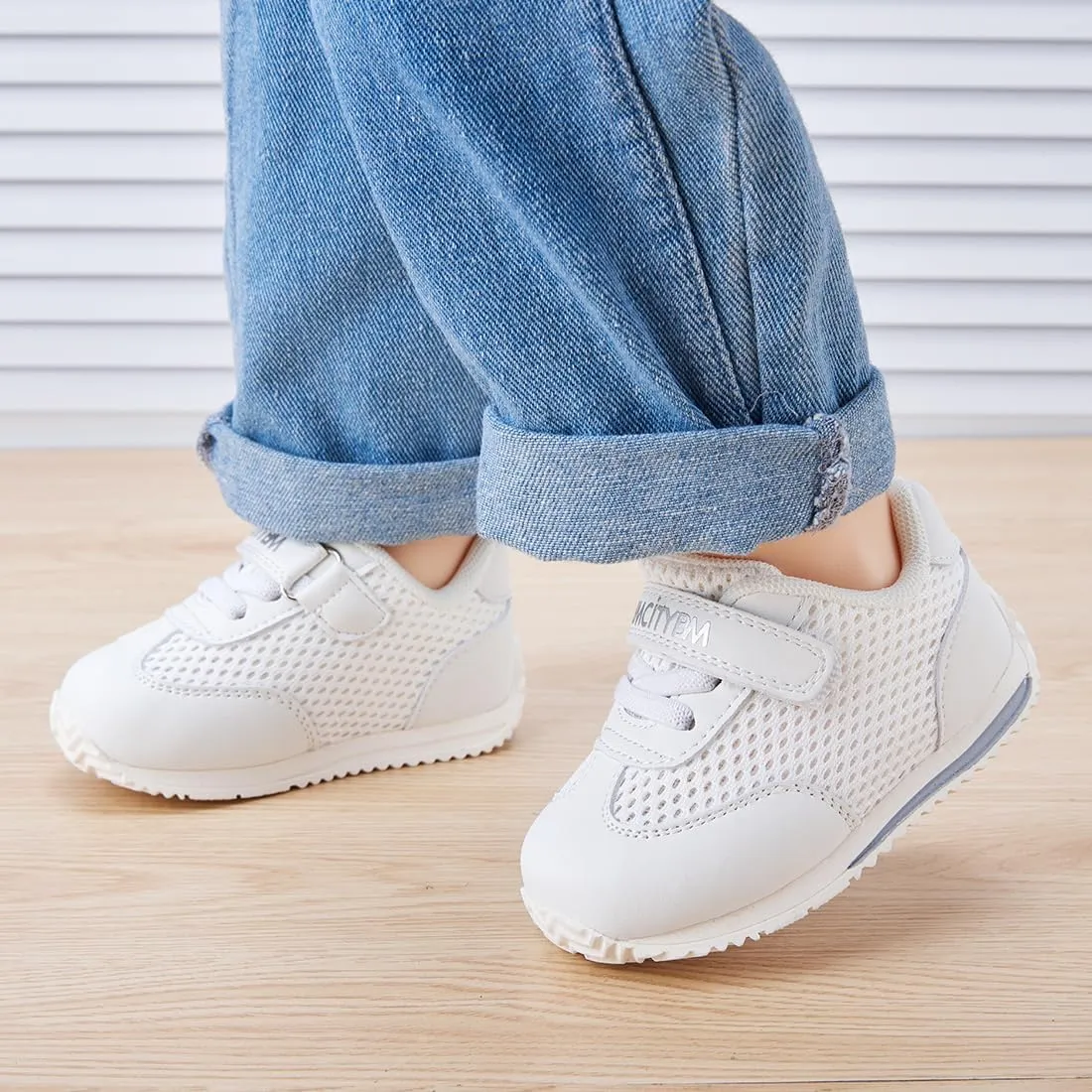 BMCiTYBM Baby Walking Sneakers Mesh Barefoot Boys Girls Breathable Shoes