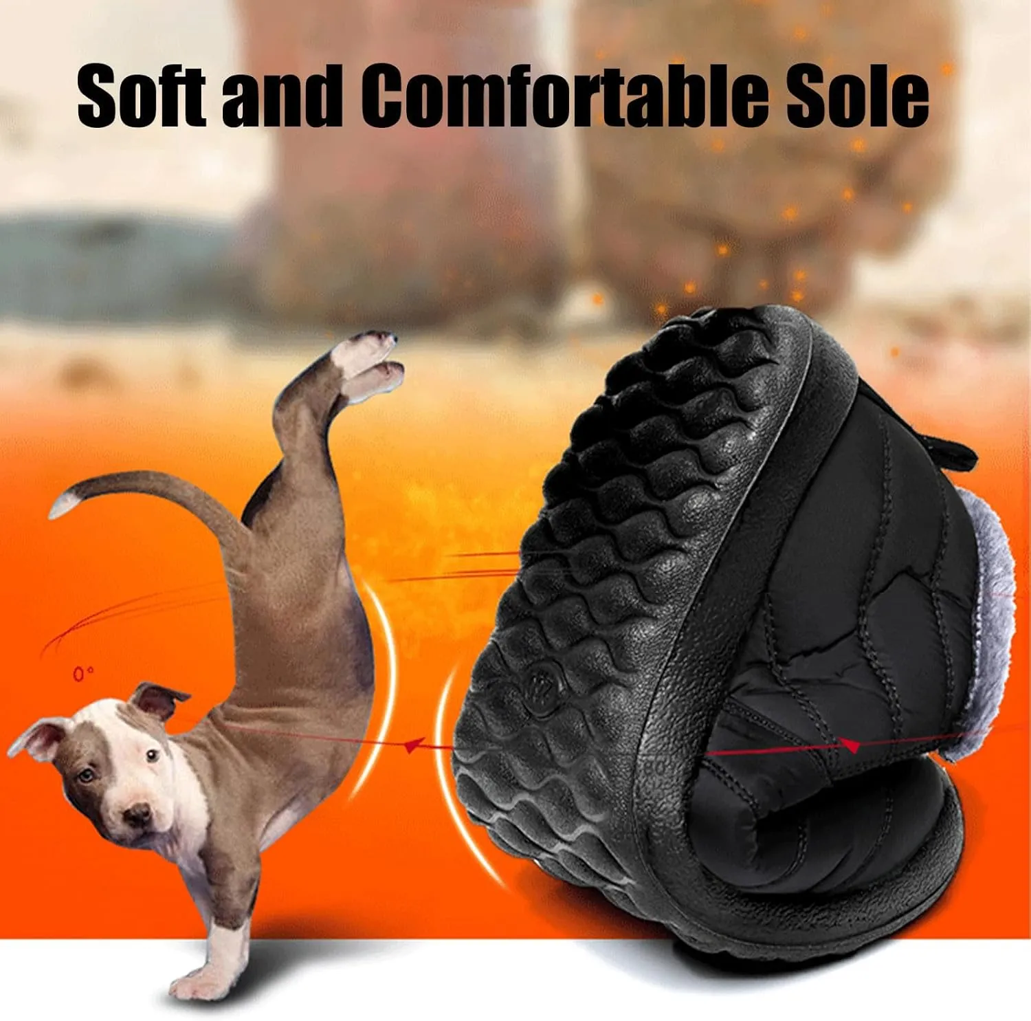 Boojoy Winter Boots,Indicativey Snow Boots Non-Slip Waterproof Fur Lining Thickening Warm Ankle Snow Boots for Women Men