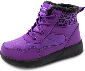 ChayChax Women's Winter Snow Boots with Fur Lined Lightweight Ankle Booties Anti Slip Comfortable Warm Winter Shoes