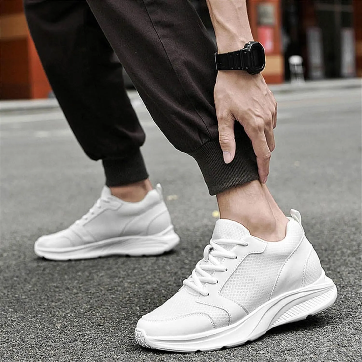 Cheer Shoes for Youth Girls White Cheerleading Athletic Dance Shoes Tennis Sneakers for Competition Sport Training