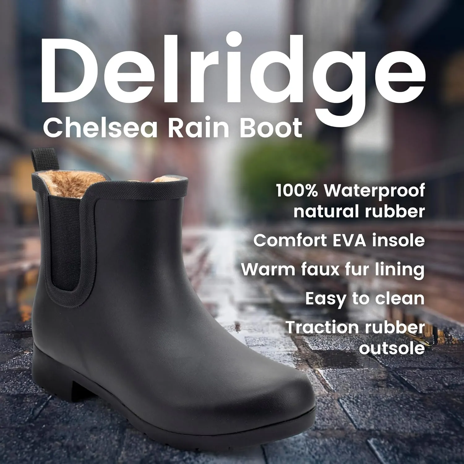 Chooka Women's Waterproof Plush Chelsea Bootie