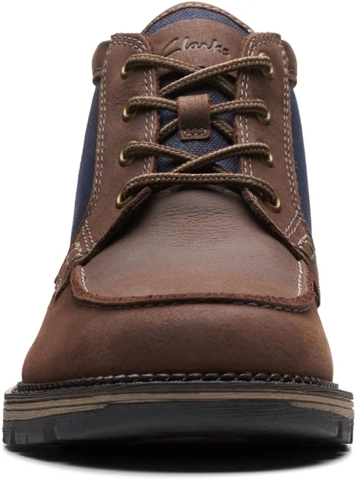 Clarks Mens Maplewalk Moc Lace-Up Leather Chukka Boots