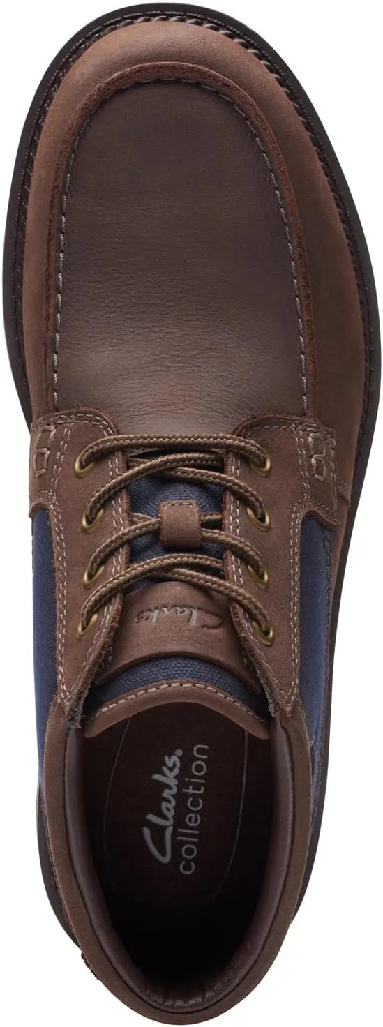 Clarks Mens Maplewalk Moc Lace-Up Leather Chukka Boots