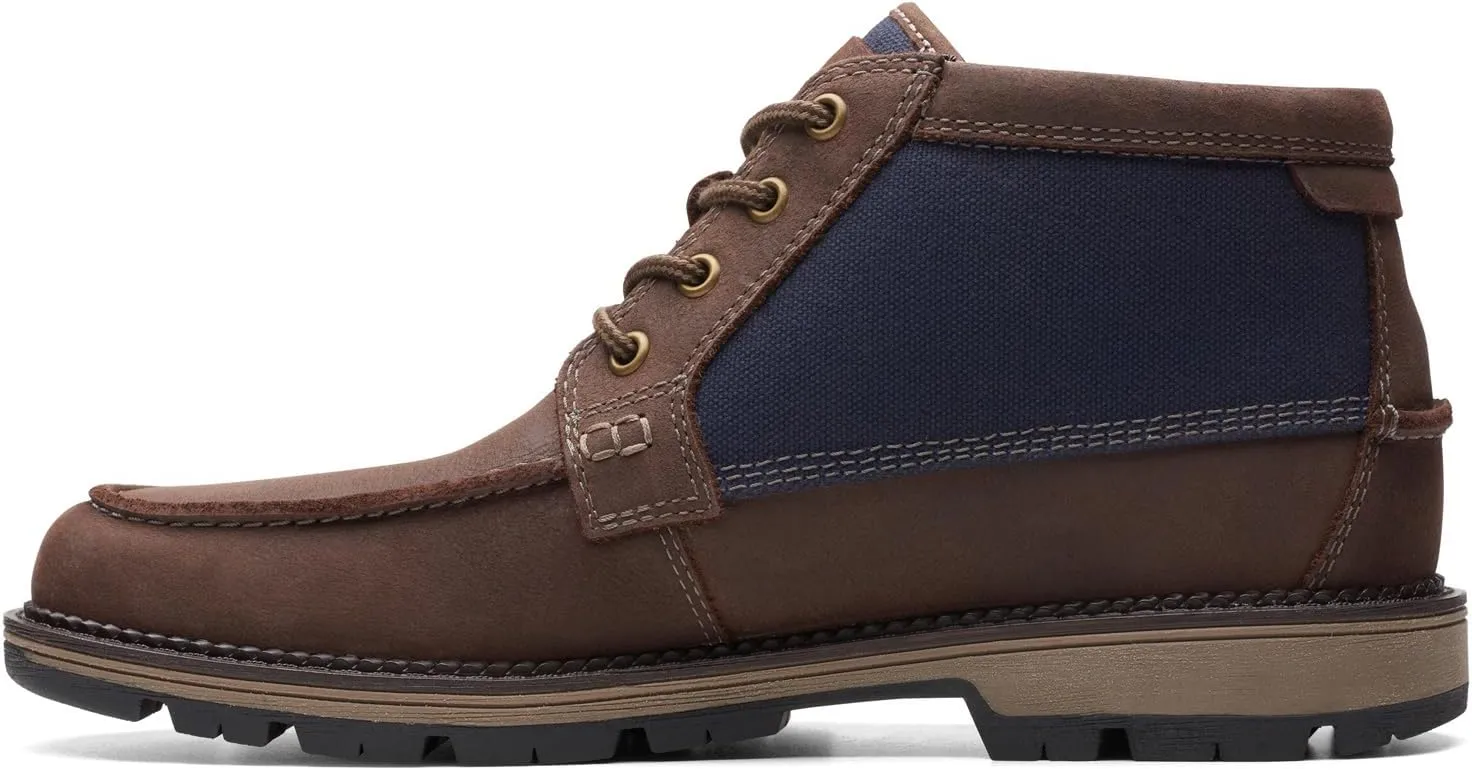Clarks Mens Maplewalk Moc Lace-Up Leather Chukka Boots