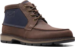 Clarks Mens MAPLEWALK MOC Padded Insole Leather Chukka Boots