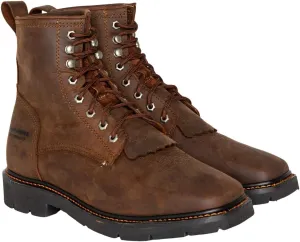 Cody James Men's 8" Mustang Waterproof Lace-Up Kiltie Work Boot Square Toe - Cwmr2
