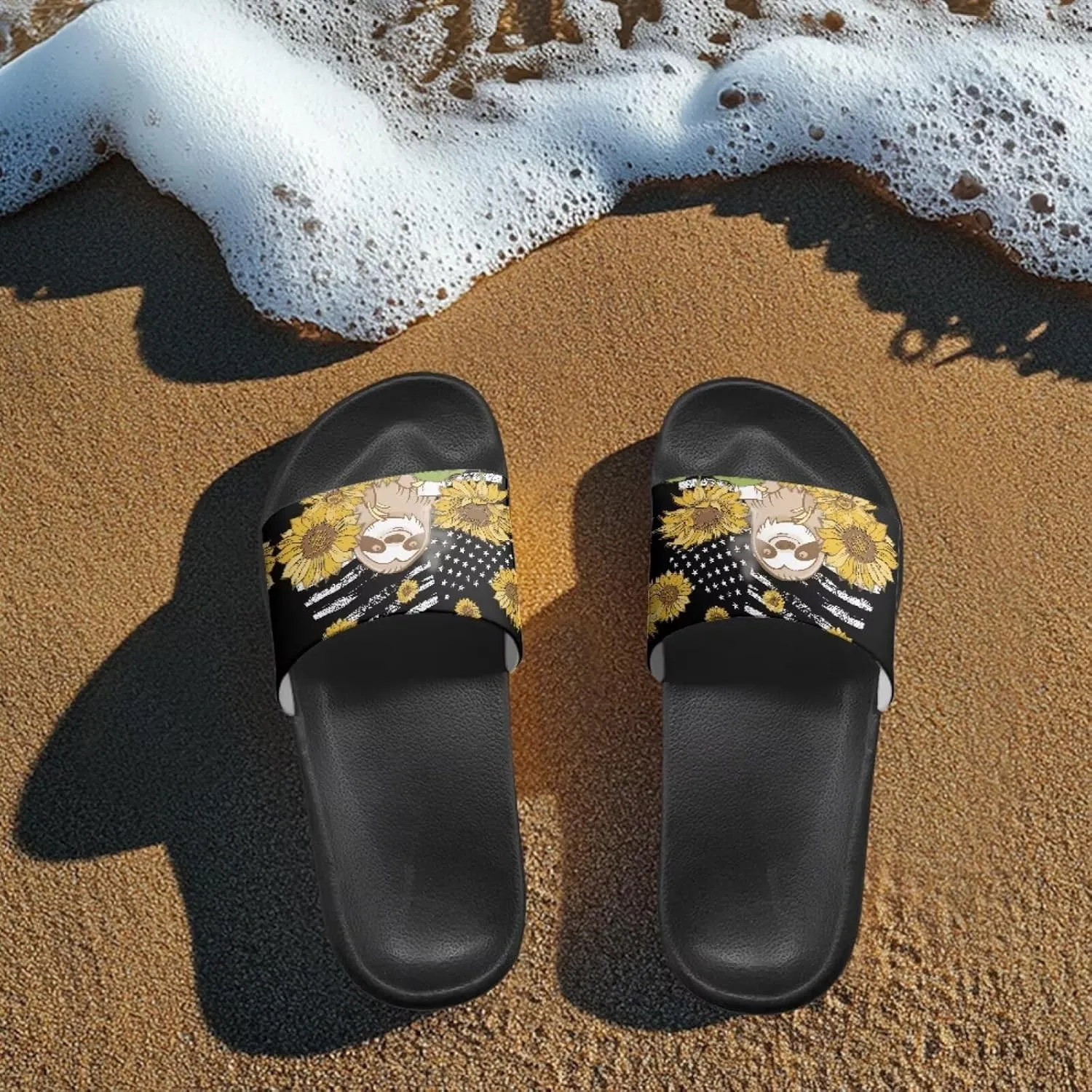 Coloranimal Slippers for Women Summer Beach Sandals House Slippers Shower Shoes Slide Sandals Women Non Slip Beach Shoes