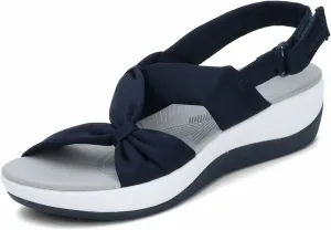 Comfortable Wedge Sandals for Women Novelty Casual Soft Straps Hook and Loop Open Toe Platform Sandals Summer Lightweight Breathable Outdoor Shoes