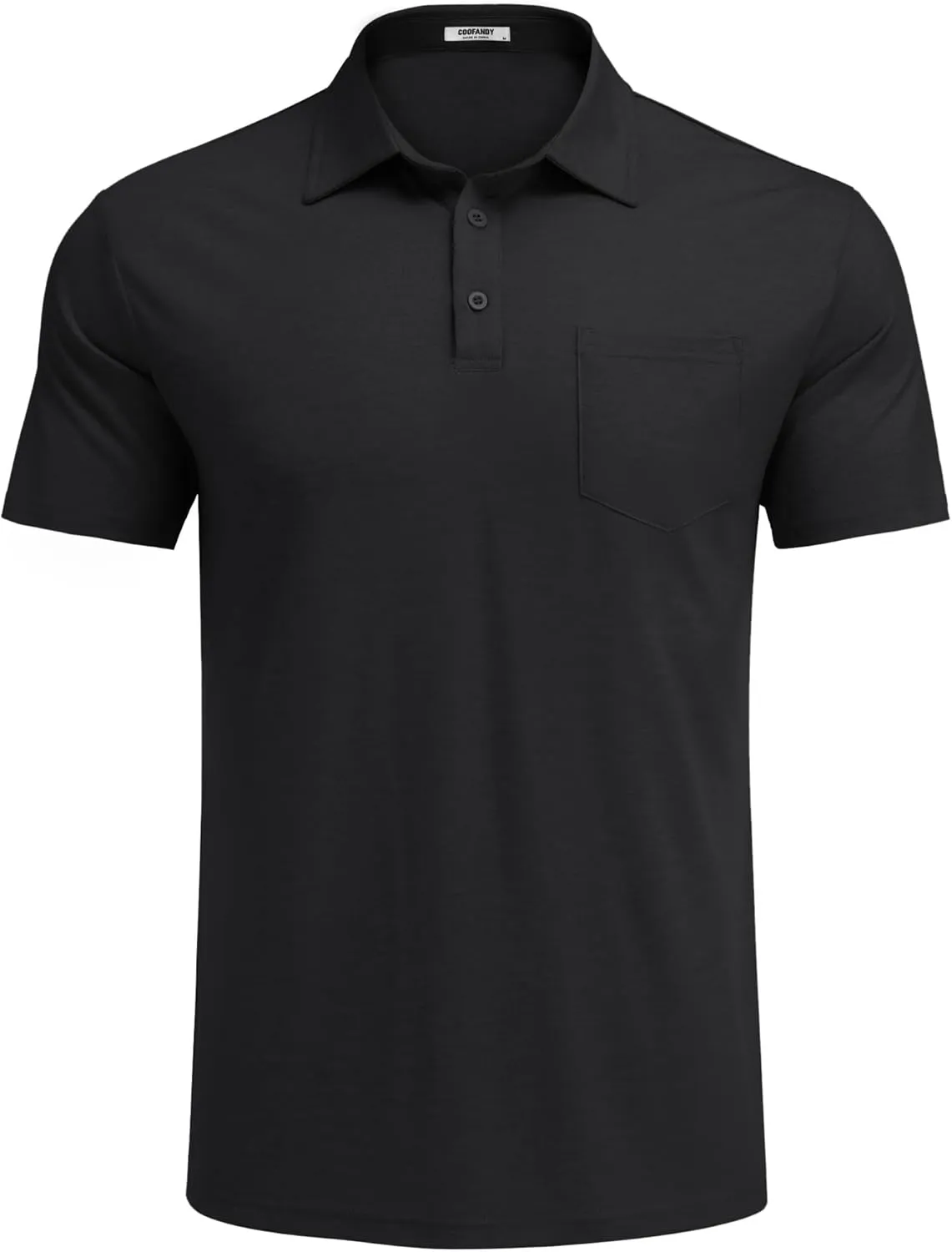 COOFANDY Mens Polo Shirts Short Sleeve Casual Golf Shirt Basic Solid Color Collared T-Shirt Stylish Summer Polo T Shirt