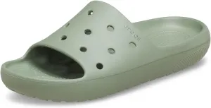 Crocs Unisex Classic Slide V2 Sandal, Moss, 13 US Men