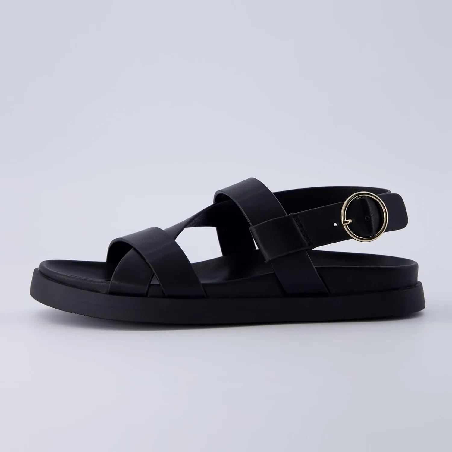 CUSHIONAIRE Women's Eve footbed sandal with  Comfort, Wide Widths Available