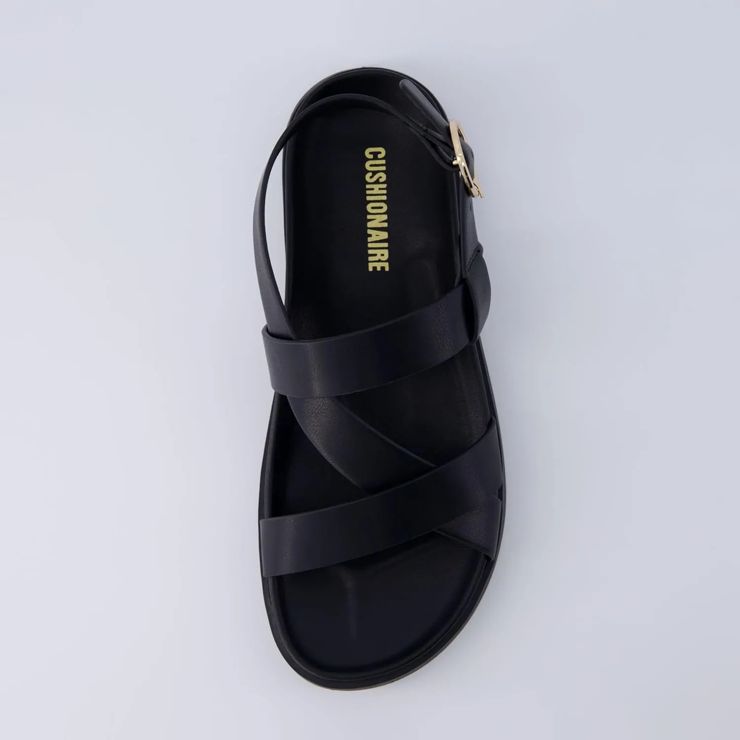 CUSHIONAIRE Women's Eve footbed sandal with  Comfort, Wide Widths Available
