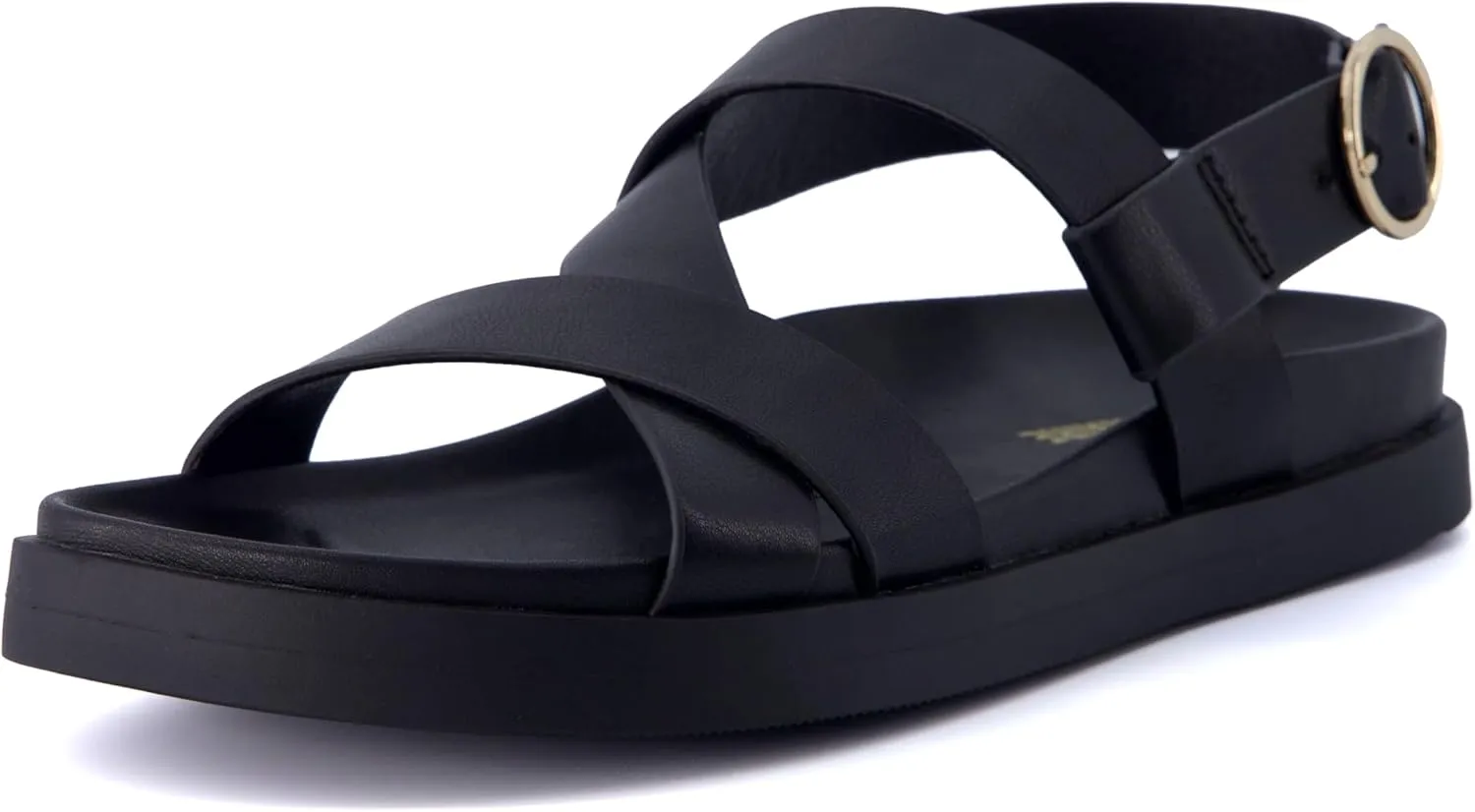 CUSHIONAIRE Women's Eve footbed sandal with  Comfort, Wide Widths Available