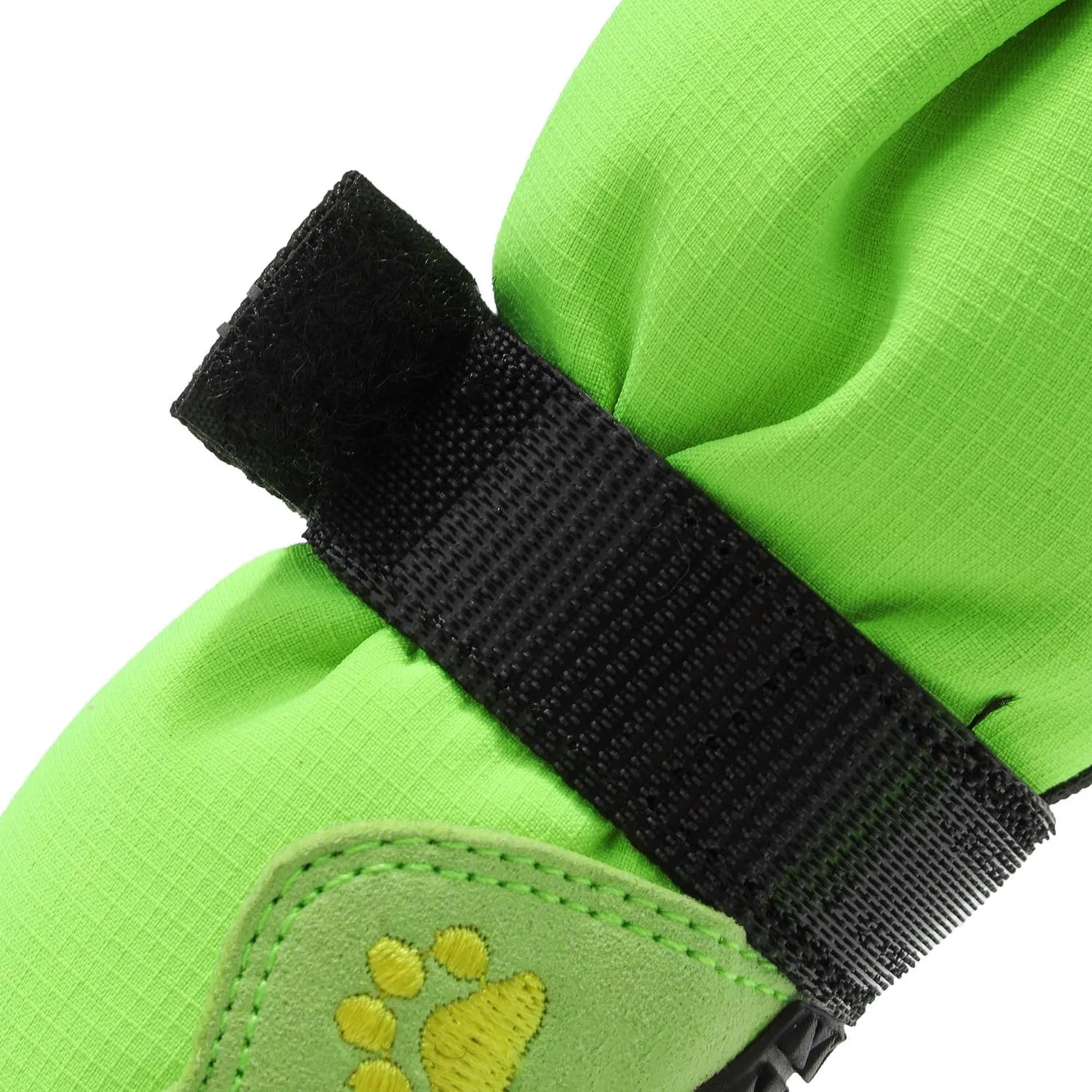 Dog Shoes, BESUNTEK Pet Dog Boots for Medium Large Dogs, Waterproof Rainproof Dog Paw Protectors with Anti-Slip Rubber Soles and Reflective Straps for Indoor and Outdoor Hiking and Running (Green, #4)
