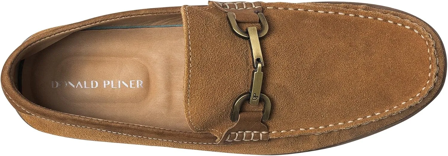 Donald Pliner Men’s London Slip-On Loafer – 1” Heel - Classic Dress Loafers for Men, Memory Foam Insole, Men’s Driving Shoes for Men, Comfortable Dress Shoes