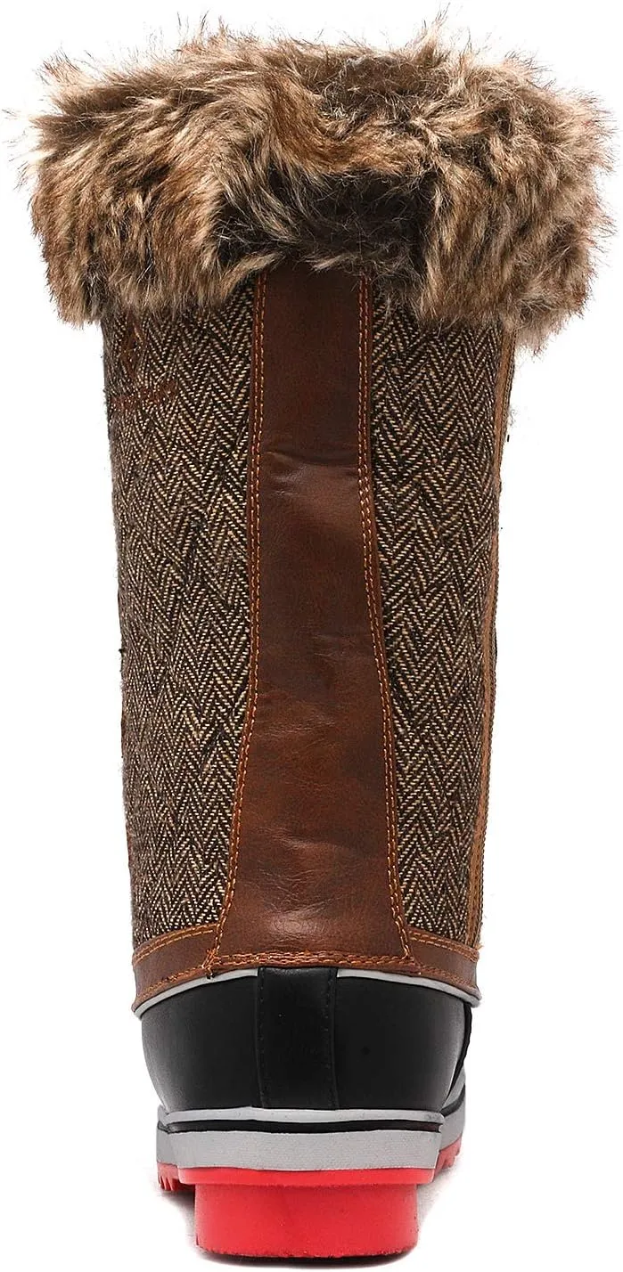 DREAM PAIRS Women's River_1 Mid Calf Waterproof Winter Snow Boots
