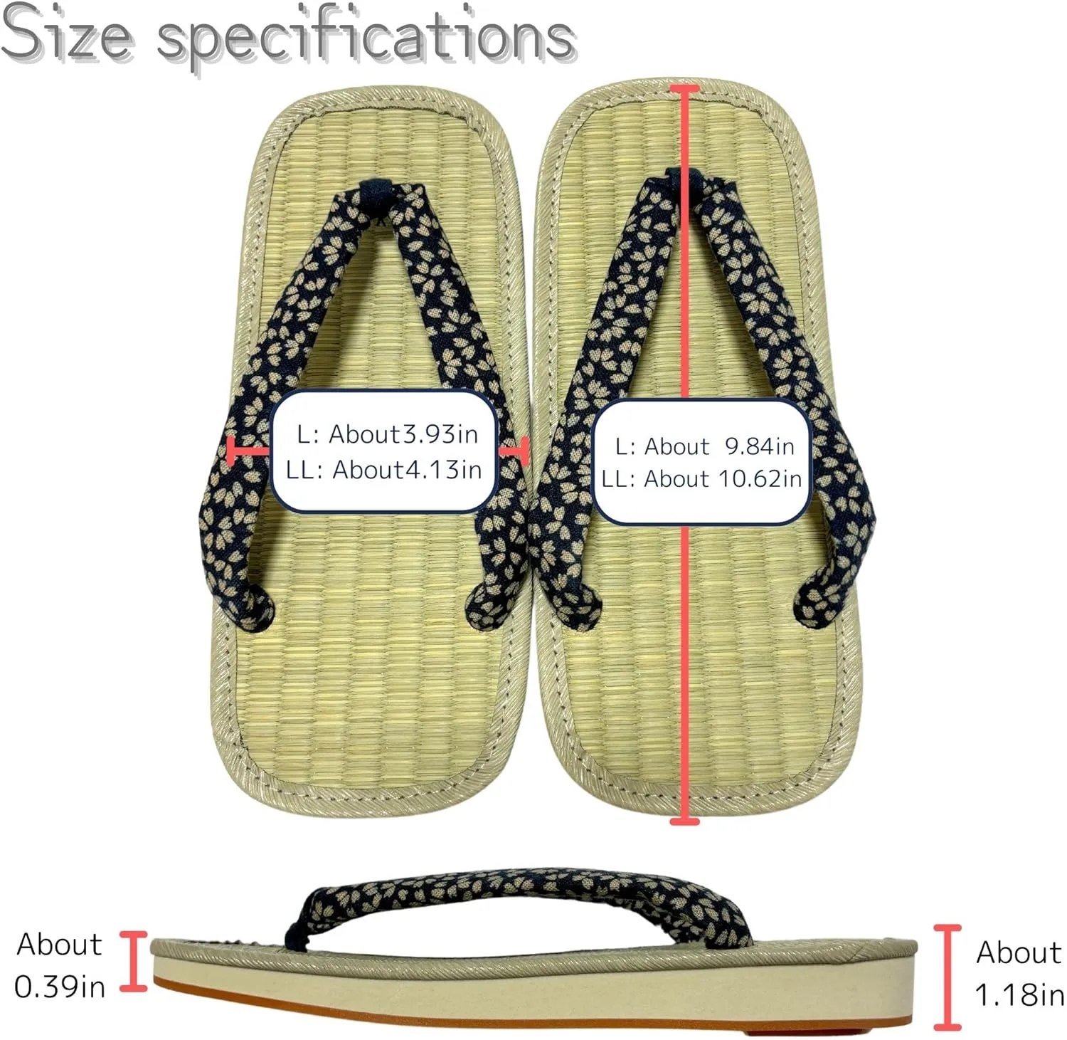 Edoten] Japan Setta Zori Men's rush grass(sole Amezoko)