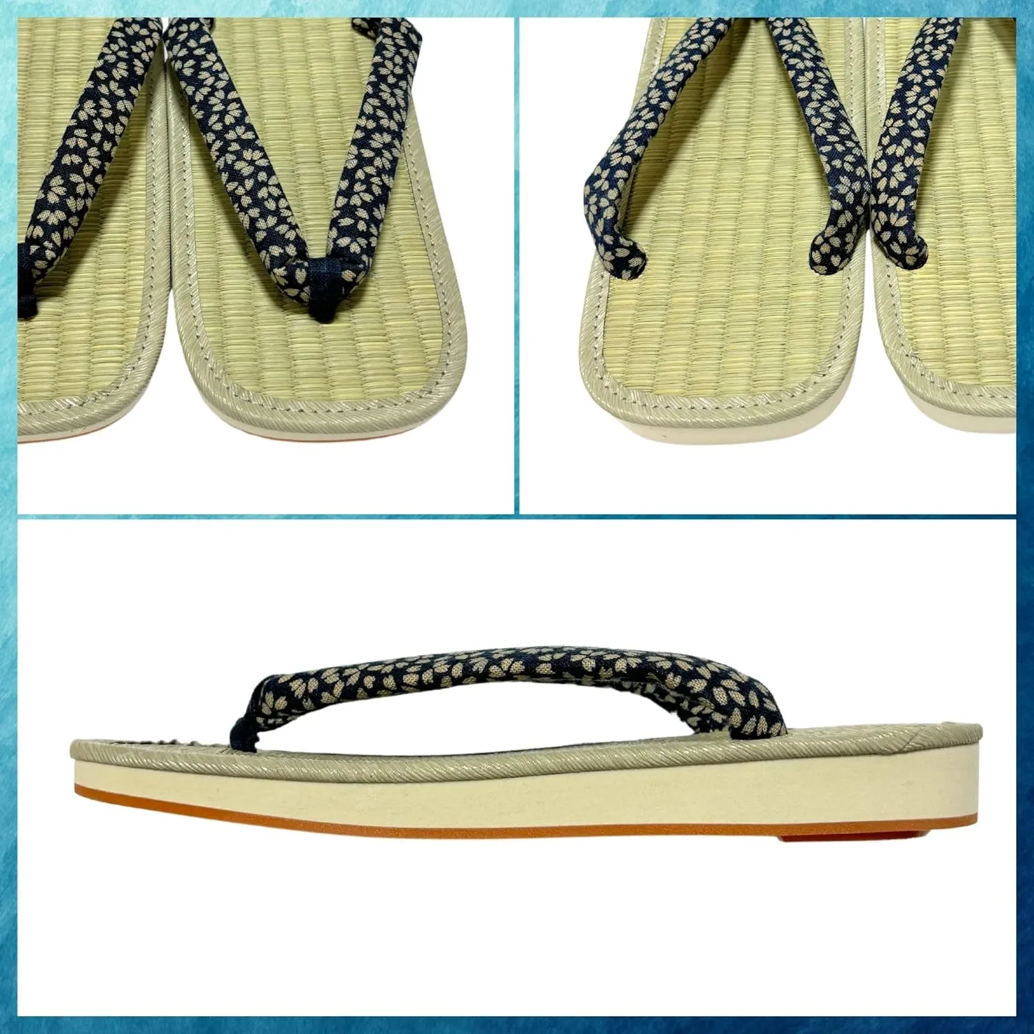 Edoten] Japan Setta Zori Men's rush grass(sole Amezoko)