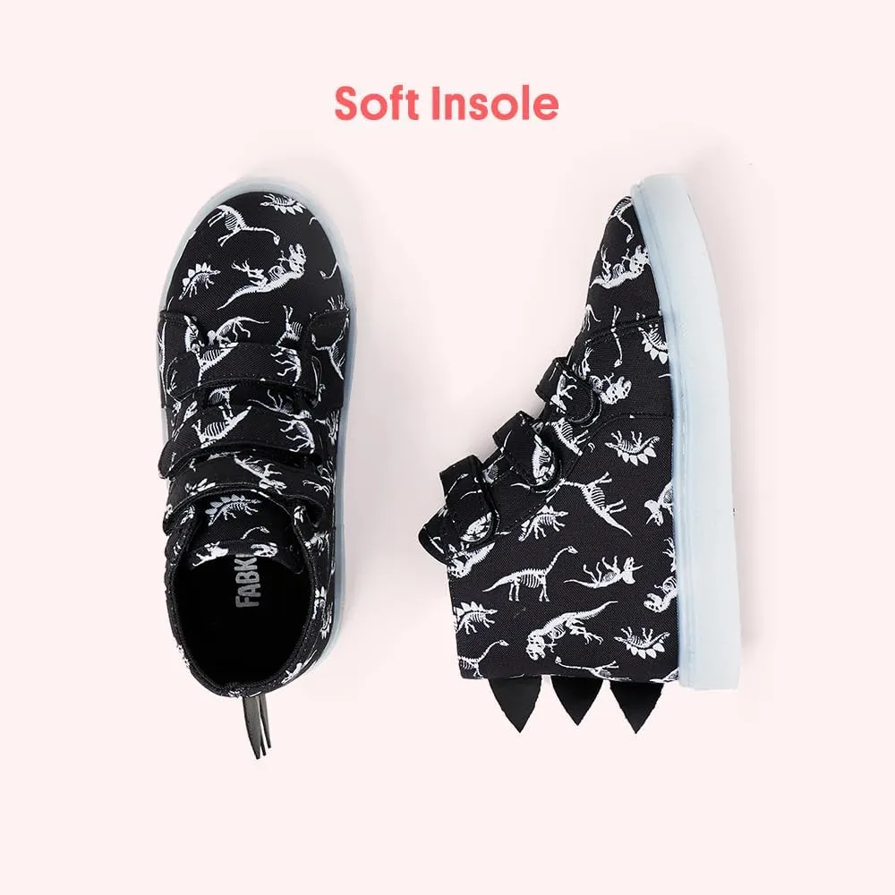 FabKids Kids Boys Girls Sneakers High Top Lace Up Shoes for Toddler Little Kid Big Kid