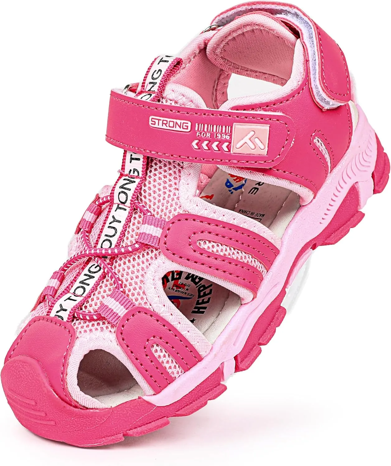 FANTURE Kids Athletic Sandals Closed Toe Lightweight Boys Girls Outdoor Summer Sports Shoes