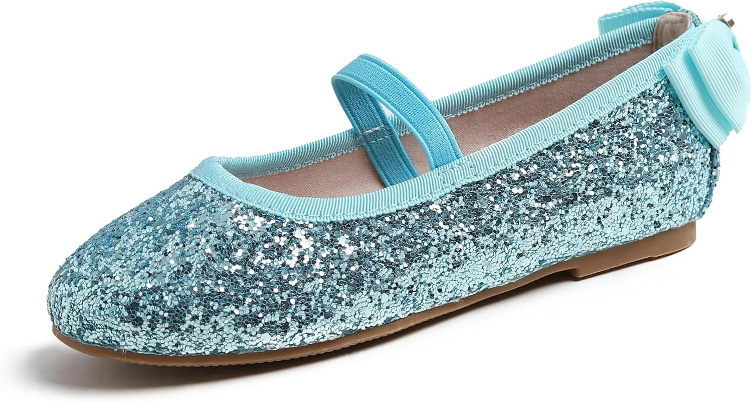 FEVERSOLE Girls Cute Dress Mary Jane Shoes Little Kids Casual Buckle Strap Flats